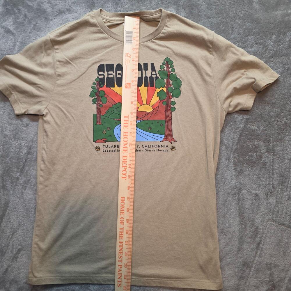 Old Navy Shirt Mens S Beige Sequoia National Park Graphic T-Shirt California - Picture 3 of 6